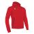 Cello Full Zip Hooded Sweatshirt RED XS Hettejakke i børstet fleece - Unisex 